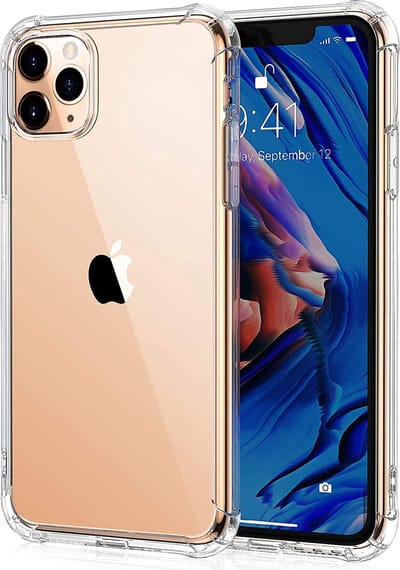 Hoesje geschikt voor iPhone 11 Pro - Clear Anti Shock Hybrid Armor Case Siliconen Back Cover Hoes Transparant