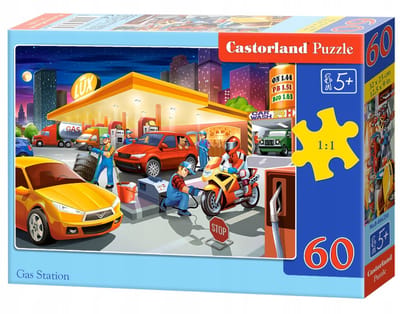 Castorland Puzzel 60 Elementen - Tankstation