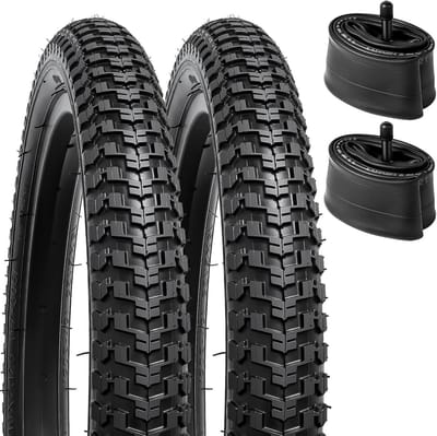 Opvouwbare 16 Inch Fietsbanden 16x2.125 voor ETRTO 57-305 met AV32mm Ventiel - 2-Pack