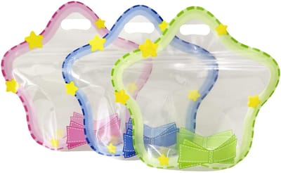 Dailygoods- Geschenkzakjes 30 stuks - Hersluitbaar - Hitteverzegelbaar - Driedimensionaal - Kunststof - Voor voedselopslag - Opbergzakjes