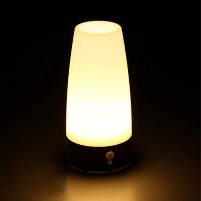 Draadloze PIR-bewegingssensor LED-nachtlamp - Batterij-aangedreven tafellamp voor huis