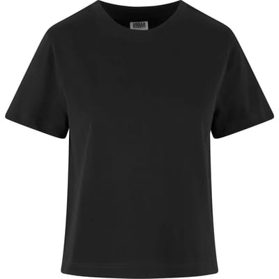 Urban Classics Biologisch Boxy T-shirt Vrouwen T-shirt zwart L Katoen Dames - Basics