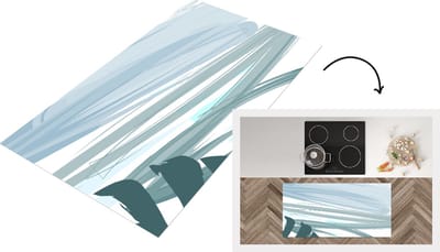Keukenloper - Loper keuken - Zomer - Verf - Groen - 120x60 cm - Keukenloper vinyl