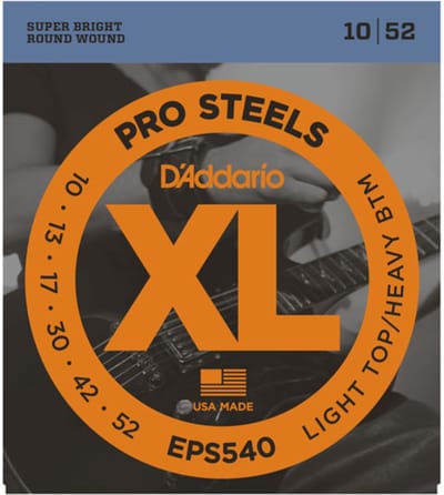 D'Addario EPS540 ProSteels Snaren voor Elektrische Gitaar (10-52)