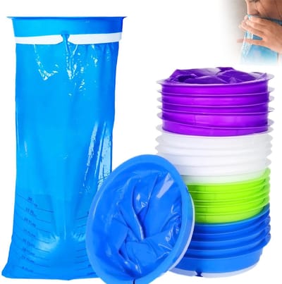 20x 1 Liter Spuugzak - Spuugzak - Spuugzakken - Braakzakjes - Kotszakjes - Spuugzakjes - Kotzakjes - Braakzakken - Kotszakjes Met Ring - Spuugzakjes Onderweg - Vuilniszakken - Lekdicht - Voor kinderen/volwassenen - Voor Reizen en Vliegtuiggebruik