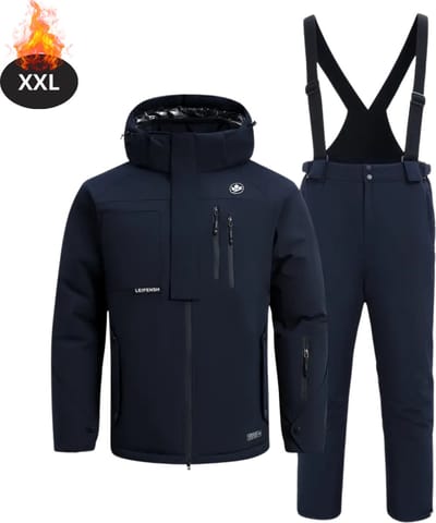 Bovista Skipak - SkiBroek - Skijas - Ski Suit - Wintersport - Heren - 2-Delig - Marineblauw - Maat XXL