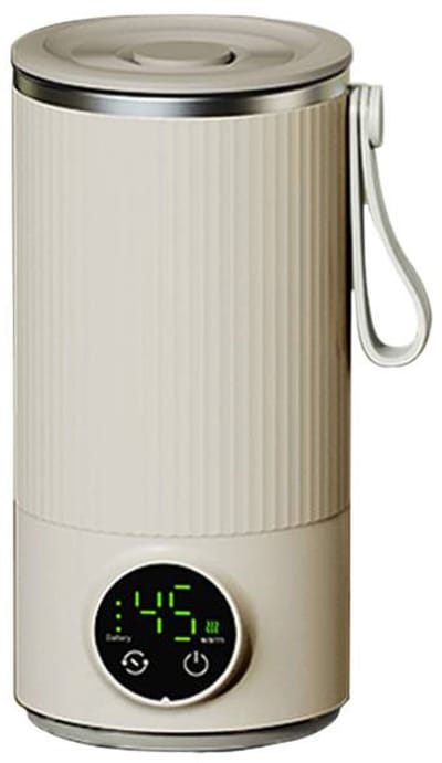 Reisketel - USB Elektrische Ketel - RVS Waterkoker - Inclusief Oplaadbare Batterij - Geschikt voor Kamperen - Zilver- Draagbaar 300 ml