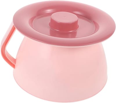 Draagbaar Toilet - Kinder Potje - Zindelijkheidstraining Thuis - Met Deksel - 24 x 22 x 14 cm - Roze