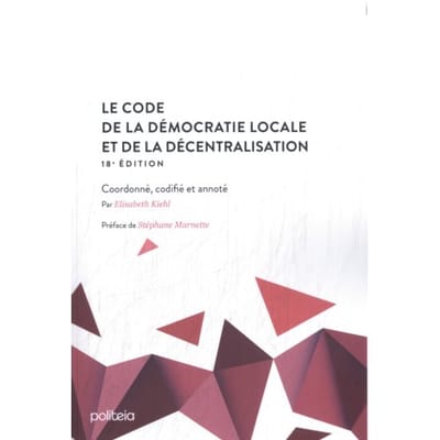 Le Code De La Démocratie Locale Et De La Décentralisation