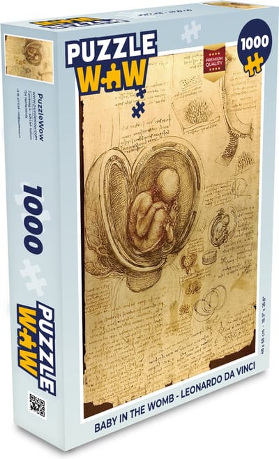 Puzzel Baby in the womb - Leonardo da Vinci - Legpuzzel - Puzzel 1000 stukjes volwassenen