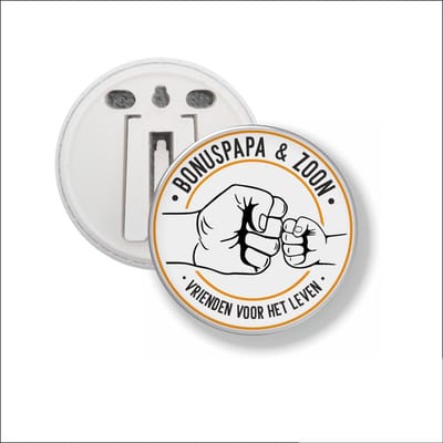 Button Met Clip 58 MM - Bonuspapa & Zoon