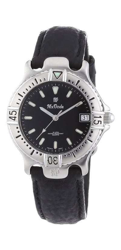 Mx Onda 32-1200-44 Horloge - Leer - Zwart - Ø 31 mm