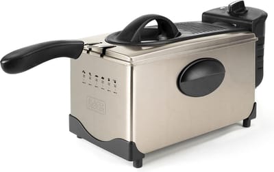 Black & Decker Elektrische Friteuse BXDF2100E 2100W 3L Geurloos Temperatuurkeuze Roestvrij staal
