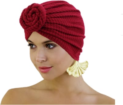 Tulband - Head wrap - Chemo muts – Haarband Damesmutsen - Tulband cap - Hoofddeksel - Knot tulband - Beanie- Hoofddoek - Muts - Rood - Hijab - Slaapmuts - Hoofdwear