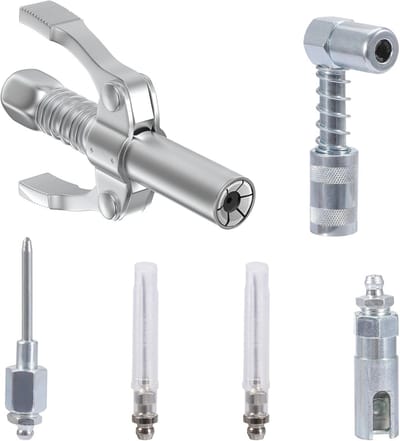 Vetpistool Naaldmondstuk met 2 Injectornaaldpunten en 90° Haakse Adapterset
