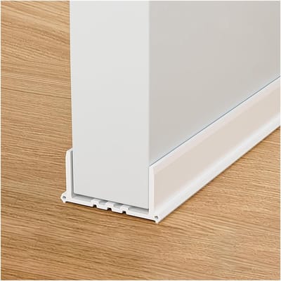Deurtochtstopper - Tochtstrip deur - Tocht blokkeren - Flexibel PVC materiaal - 96 cm lengte - Wit