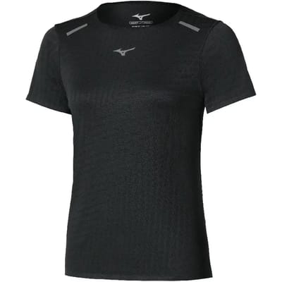Mizuno Tech Light T-shirt Met Korte Mouwen Zwart M Vrouw