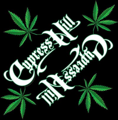 Cypress Hill - Logo/Leaf Bandana - Zwart