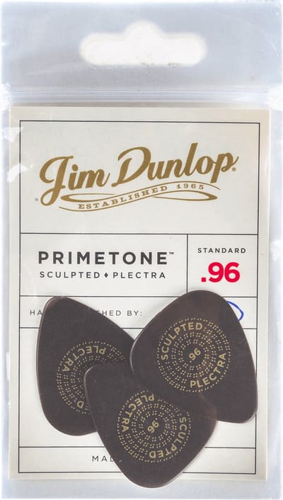 Jim Dunlop Primetone - Plectrums - Standard Smooth - Player's Pack 3 Stuks - 0,96 mm