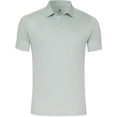 Desoto Polo Casual Uni Color Cotton Piqué Licht Groen / male