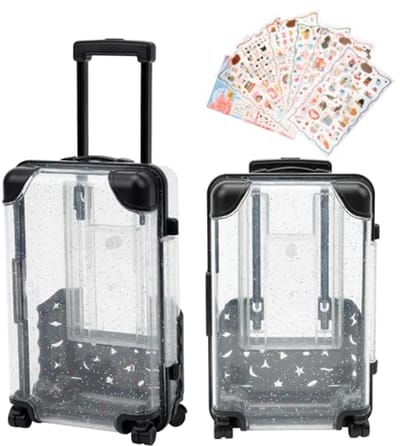 Mini Koffer Spaarpot - 2 Stuks Geldcadeau voor Verjaardag en Bruiloften