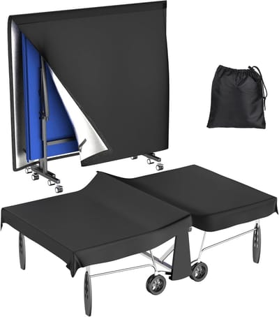 Tafeltennistafel Afdekking - Pingponghoes Beschermhoes - Buiten Beschermen - Waterdicht UV-bestendig - 275 x 152 cm - Zwart