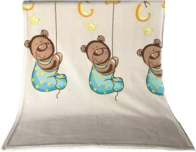 Baby Deken - Knuffeldeken Kleintjes - Zachte Warmte - Coral Fleece Kwaliteit - 75 x 100 cm - Beige Beer