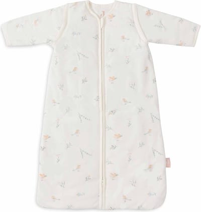 Jollein Baby Slaapzak Winter Met Afritsbare Mouw 70cm - Lovely Birds - Winterslaapzak