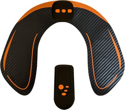 Hips Trainer - Zitvormer Spierstimulator - Lichaamsvorming Thuis - Elektronische Spierversteviging - 20 x 25.9 cm - Zwart Geel