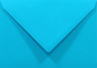 Gladde blauwe enveloppen C6 - 114 x 162 mm - A6 - 50 stuks - NK natgelijmde - 80 gram - Rainbow - Netuno