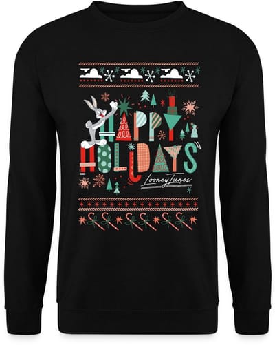 Looney Tunes Prettige Feestdagen Kerstmis Sweater Heren