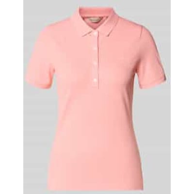 slim fit poloshirt met labelstitching