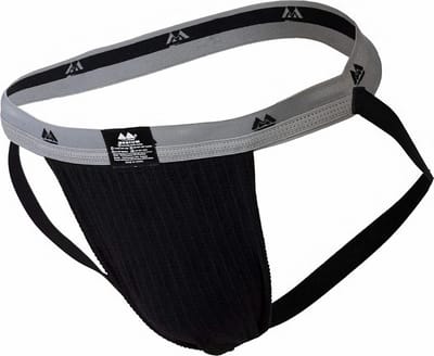 MM Sports The Original Swimmer/Jogger Jockstrap 1 inch Black - MAAT S - Heren Ondergoed - Jockstrap voor Man - Mannen Jock