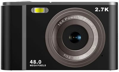 Digitale camera 2,7K 48MP 1080P, 16x zoom, anti-shake, gezichtsherkenning