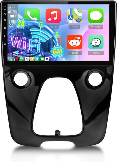 Hexinex Autoradio - Geschikt voor Citroen C1, Peugeot 108, Toyota Aygo 2015-2020 - Carplay 64GB FM