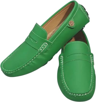 Bovista Loafers Heren - Met Hak - Herenschoenen - Instappers - Groen - Maat 39.5