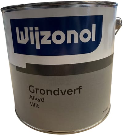 Wijzonol Grondverf alkyd wit 2,5ltr