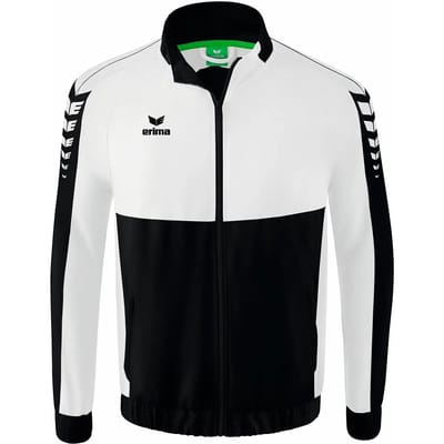 Erima Six Wings Presentatiejack Heren - Wit / Zwart | Maat: S