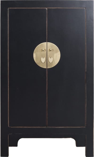 Fine Asianliving Chinese Kast Onyx Zwart - Orientique Collection B70xD40xH120cm Chinese Meubels Oosterse Kast