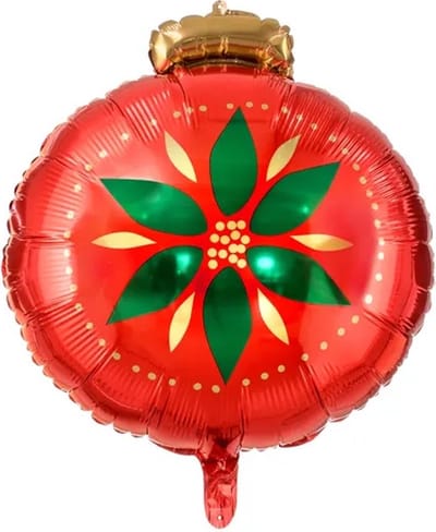 Folieballon kerst | Kerstbal | kerstthema | Christmas | Xmas | Ballon | themafeest