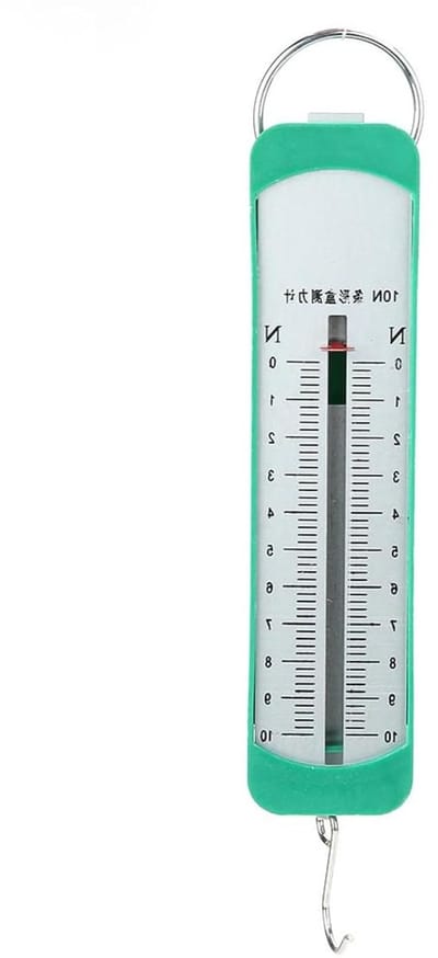 Krachtmeter voor Nauwkeurige Force Meting tot 1 kg, Dual Function, Onderwijs Hulpmiddel voor Fysica en Laboratorium Experimenten, 15.5 cm, Groen