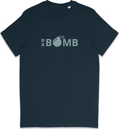 Grappig T Shirt Heren - Ik Ben De Bom - Blauw - XS