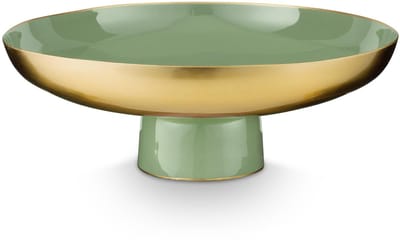 Pip Studio - Ronde Schaal - Serveerschaal - Groen - Metaal - 35x12.5cm