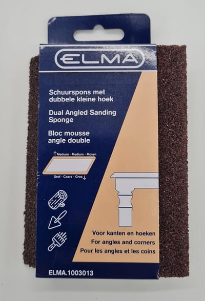 Elma schuurspons dubbele hoek middel/grof