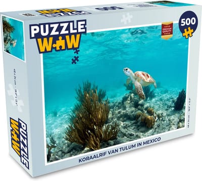 Puzzel Koraalrif van Tulum in Mexico - Legpuzzel - Puzzel 500 stukjes