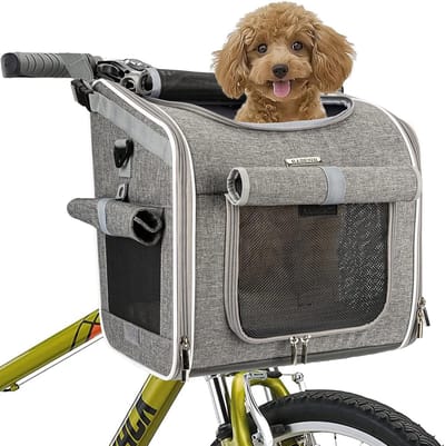 Hondenfietsmand voor Kleine Honden en Katten - Multifunctionele Fietstas met Openingen