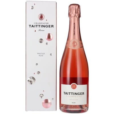 Taittinger Champagne Prestige Rosé Brut 12,5% Vol. 0,75l in geschenkverpakking