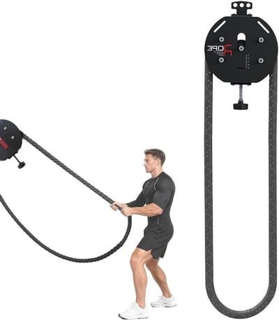 Eindeloos Touw Trainer - Katrol Systeem - Kracht Training - Verstelbare Weerstand - 4 Meter Touw - Zwart
