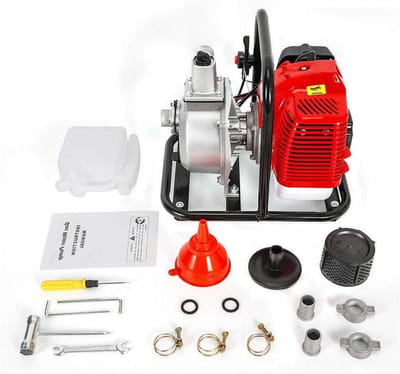 Benzine Waterpomp - Hogedrukpomp Irrigatie - Water Verplaatsen - 2-Takt Motor - 1 Inch - Roze