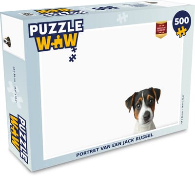 Puzzel Portret van een Jack Russel - Legpuzzel - Puzzel 500 stukjes